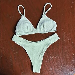 H&M | Sage Green Bikini Set